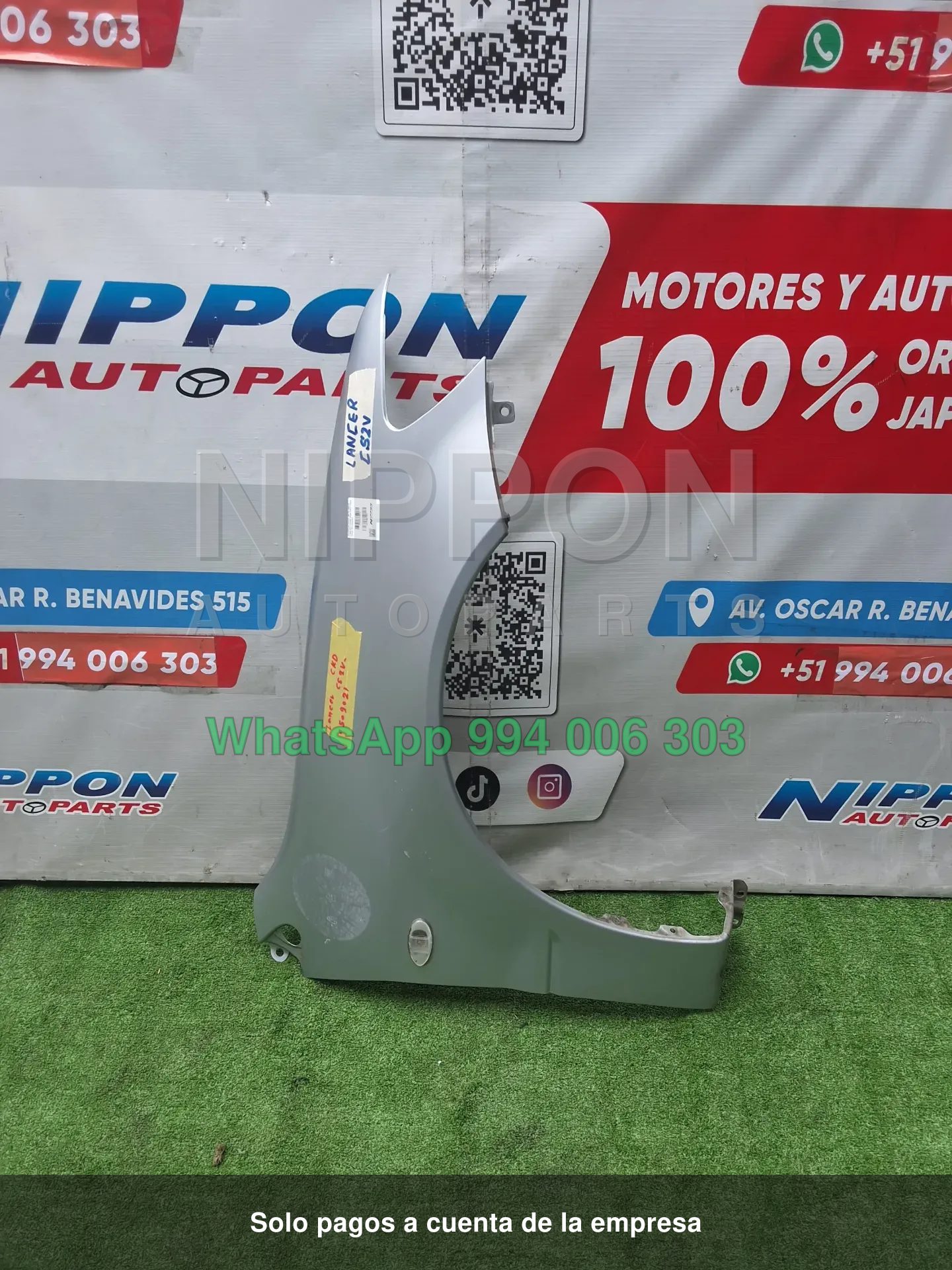 GUARDAFANGO MITSUBISHI LANCER CEDIA 2000-2003 CS2A CS5A RH USADO